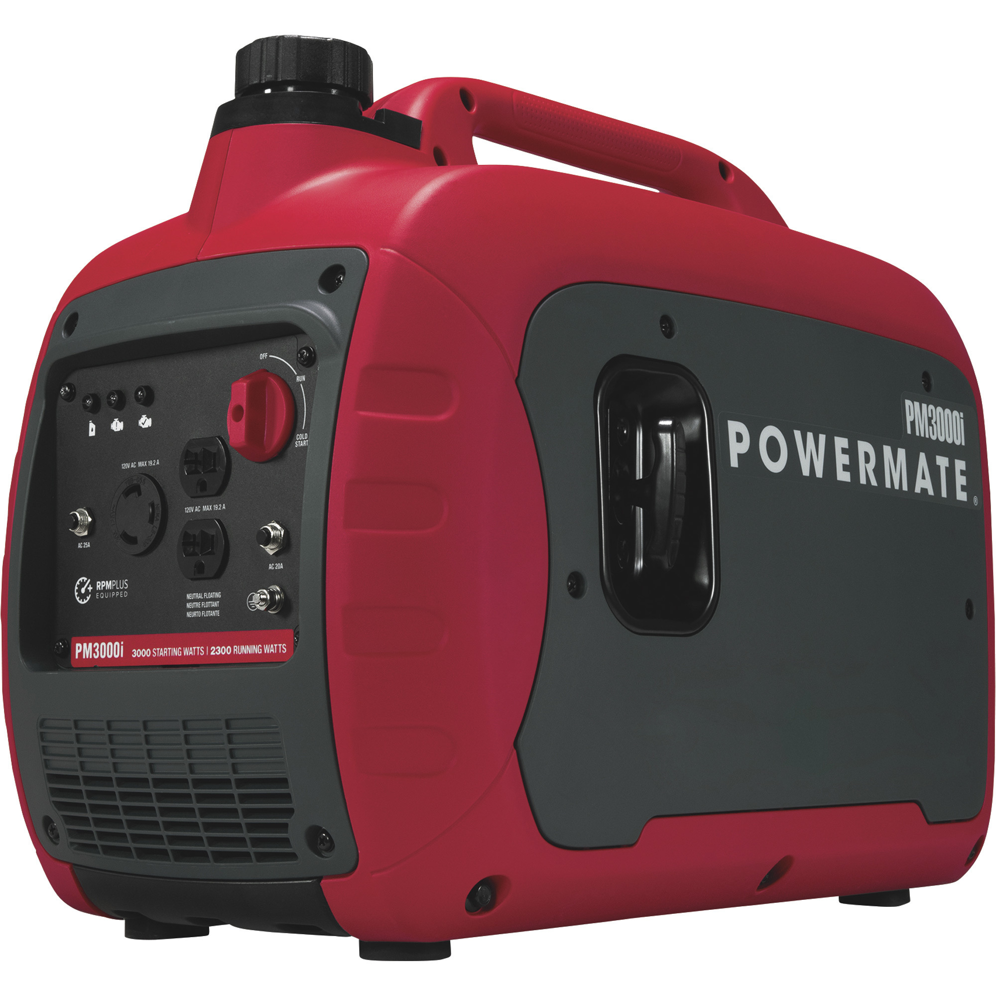 Powermate Inverter Generator, 3000 Surge Watts, 2300 Rated Watts, CARB Compliant, Model# P0080601